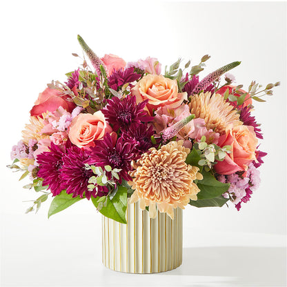 Berry Cobbler Bouquet with Ivory Vase – FUJI'S ALADDIN FLOWERS, National City CA