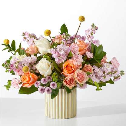 French Market Bouquet with Ivory Vase – FUJI'S ALADDIN FLOWERS, National City CA