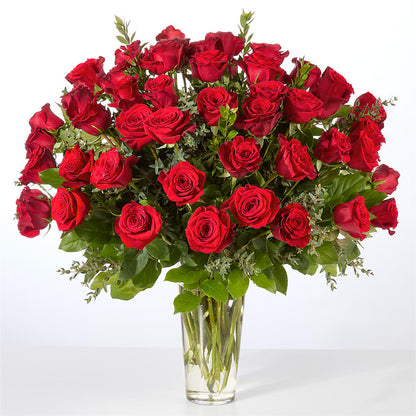 Forever Yours Fifty Stem Red Rose Bouquet – FUJI'S ALADDIN FLOWERS, National City CA